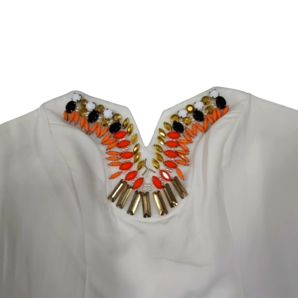 Revolve - Crystallized Mini Dress in White by Lumier x Revolve  sz Sm NWT - Picture 3 of 13